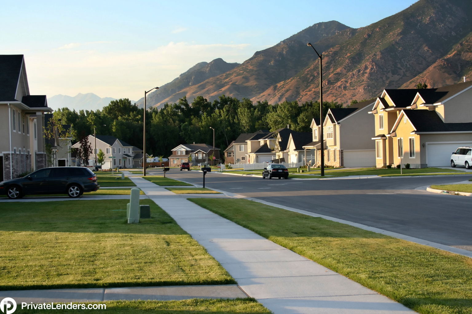 Residential neighborhood with rental and investment properties